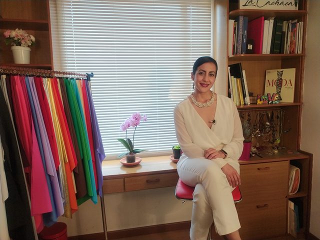 La asesora de imagen María Ximena Morcillo. La Selbstdarstellungsberaterin María Ximena Morcillo
